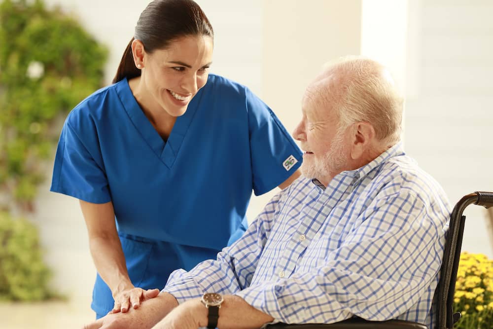 Alzheimer's and Dementia Nurse Taking Care of a Senior Patient