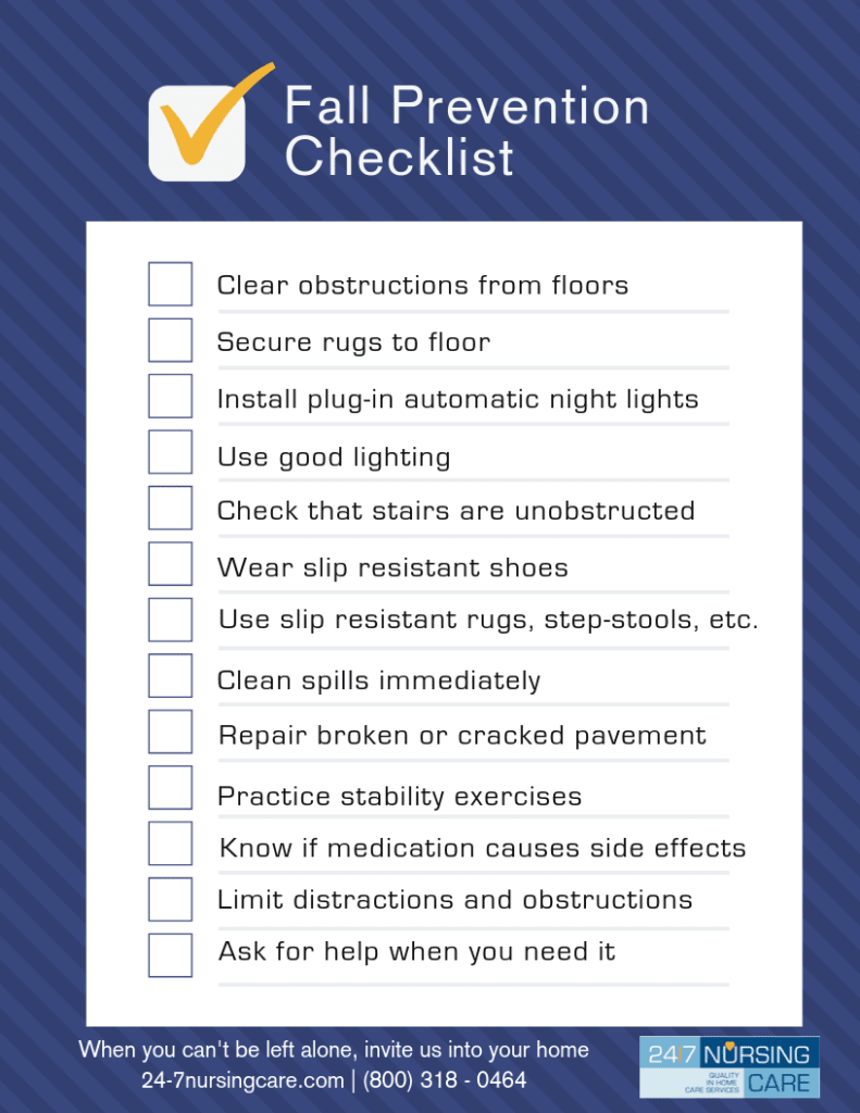Fall Prevention Checklist for Patients